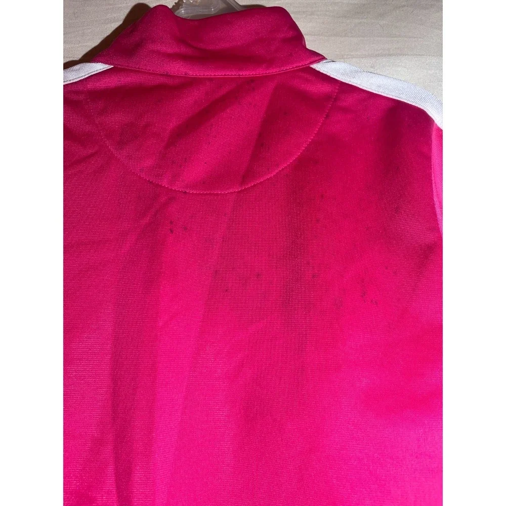 Nike Pink Girls Zip Up Jacket Kids Size 6 Full Zip E34